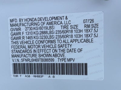 2026 Honda Odyssey EX-L Auto