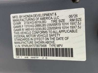 2026 Honda Odyssey Sport-L Auto