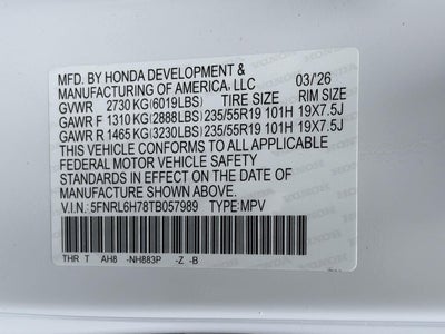 2026 Honda Odyssey Sport-L Auto