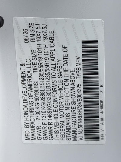 2027 Honda Odyssey Sport-L Auto