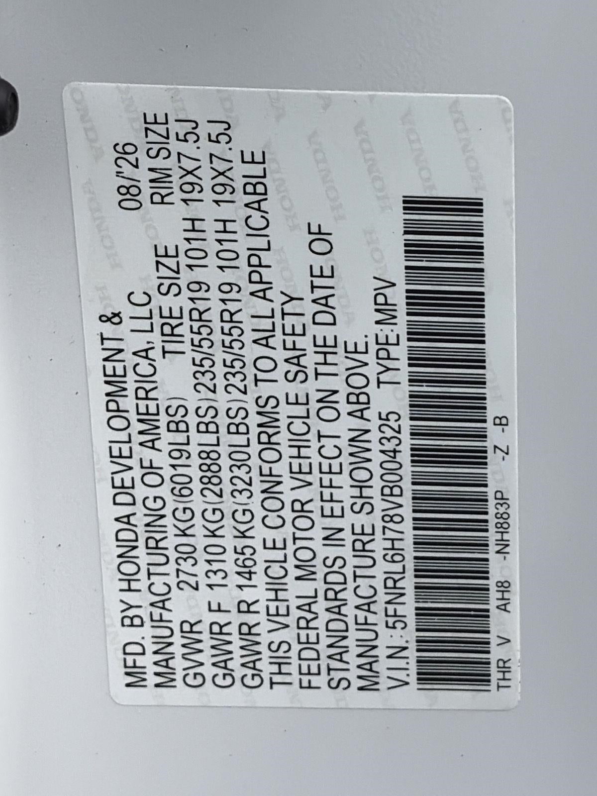 2027 Honda Odyssey Sport-L Auto