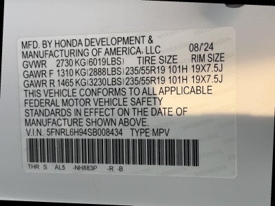2025 Honda Odyssey Elite Auto