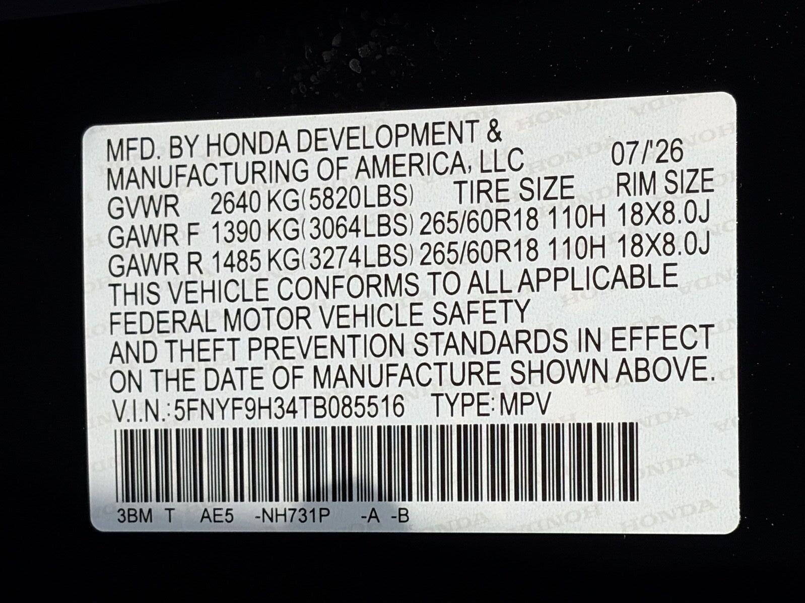 2026 Honda Passport RTL AWD
