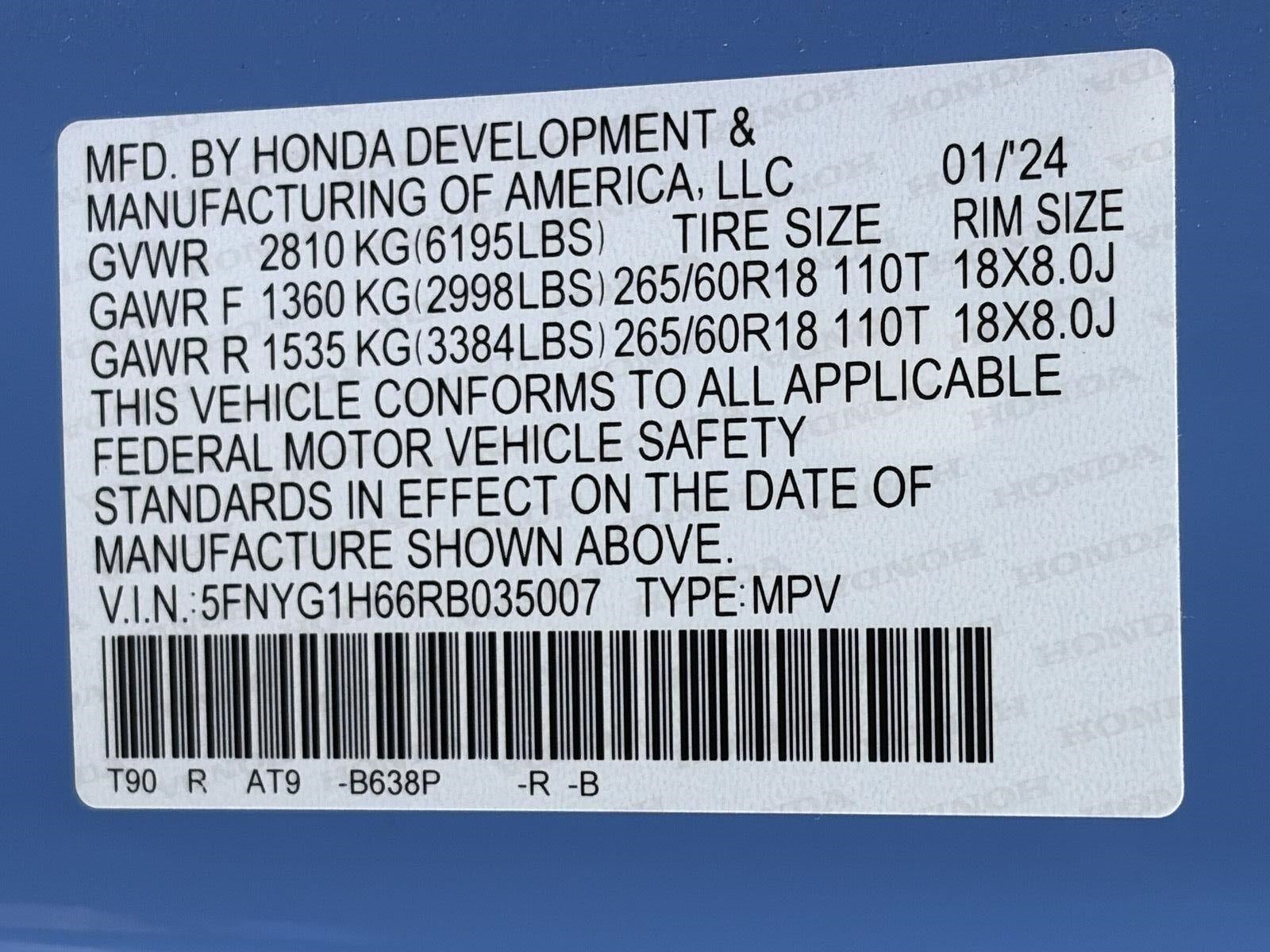2024 Honda Pilot TrailSport AWD