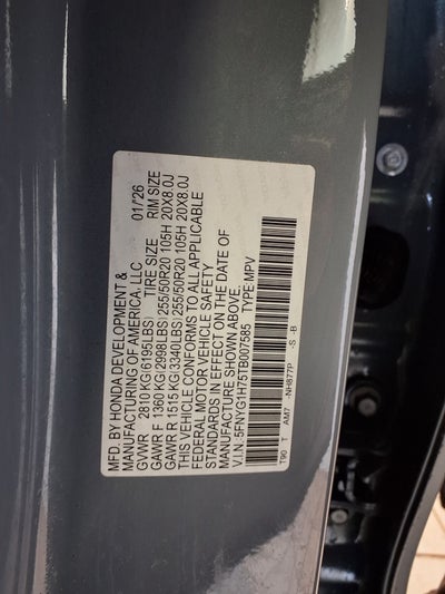 2026 Honda Pilot Touring AWD