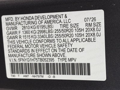 2026 Honda Pilot Touring AWD