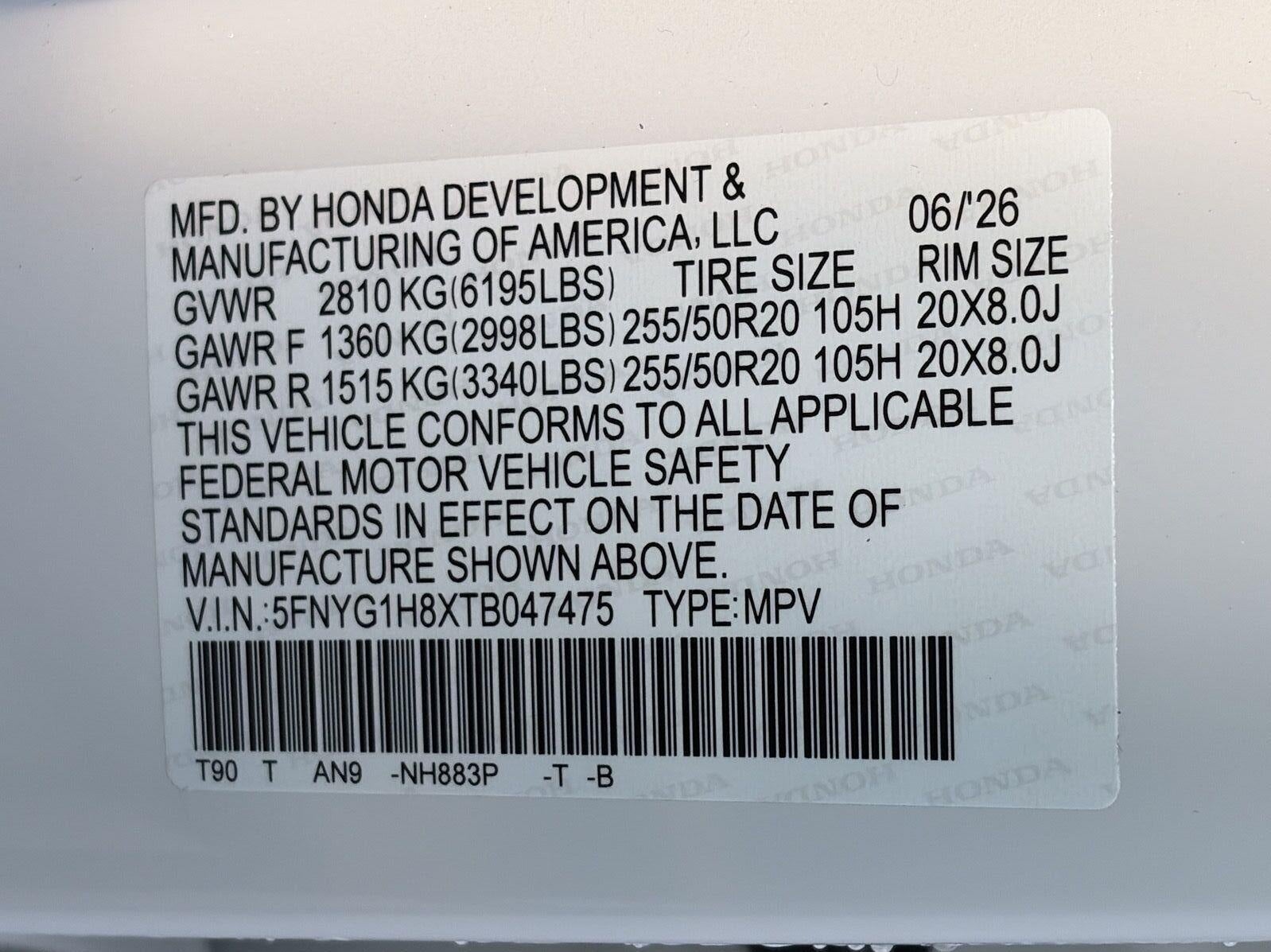 2026 Honda Pilot Elite AWD