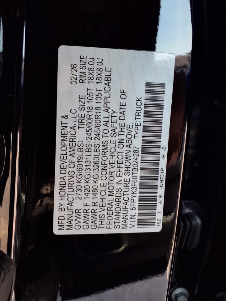 2026 Honda Ridgeline TrailSport AWD