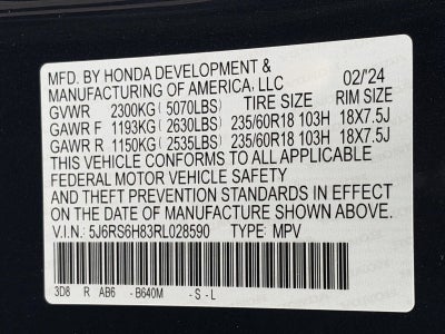 2024 Honda CR-V Hybrid Sport-L AWD