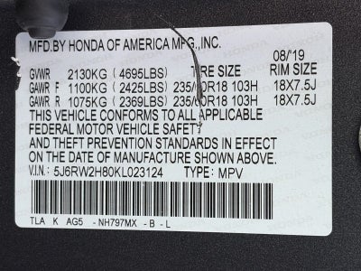2019 Honda CR-V EX-L AWD
