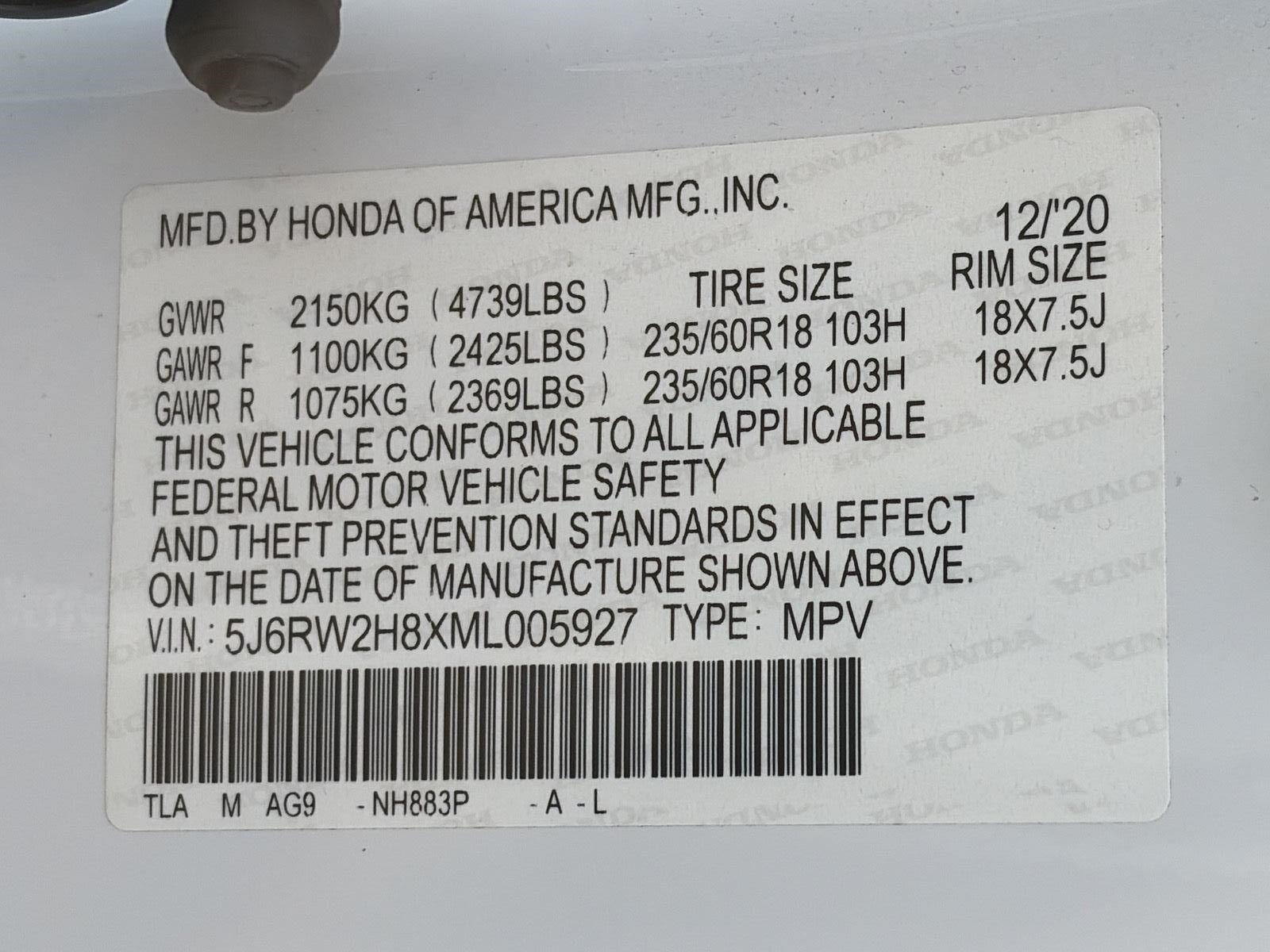 2021 Honda CR-V EX-L AWD
