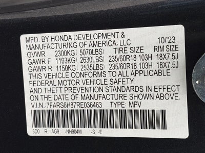 2024 Honda CR-V Hybrid Sport-L AWD