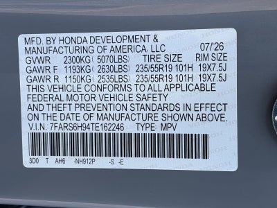 2026 Honda CR-V Hybrid Sport Touring AWD