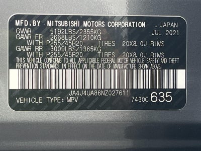 2022 Mitsubishi Outlander SE S-AWC