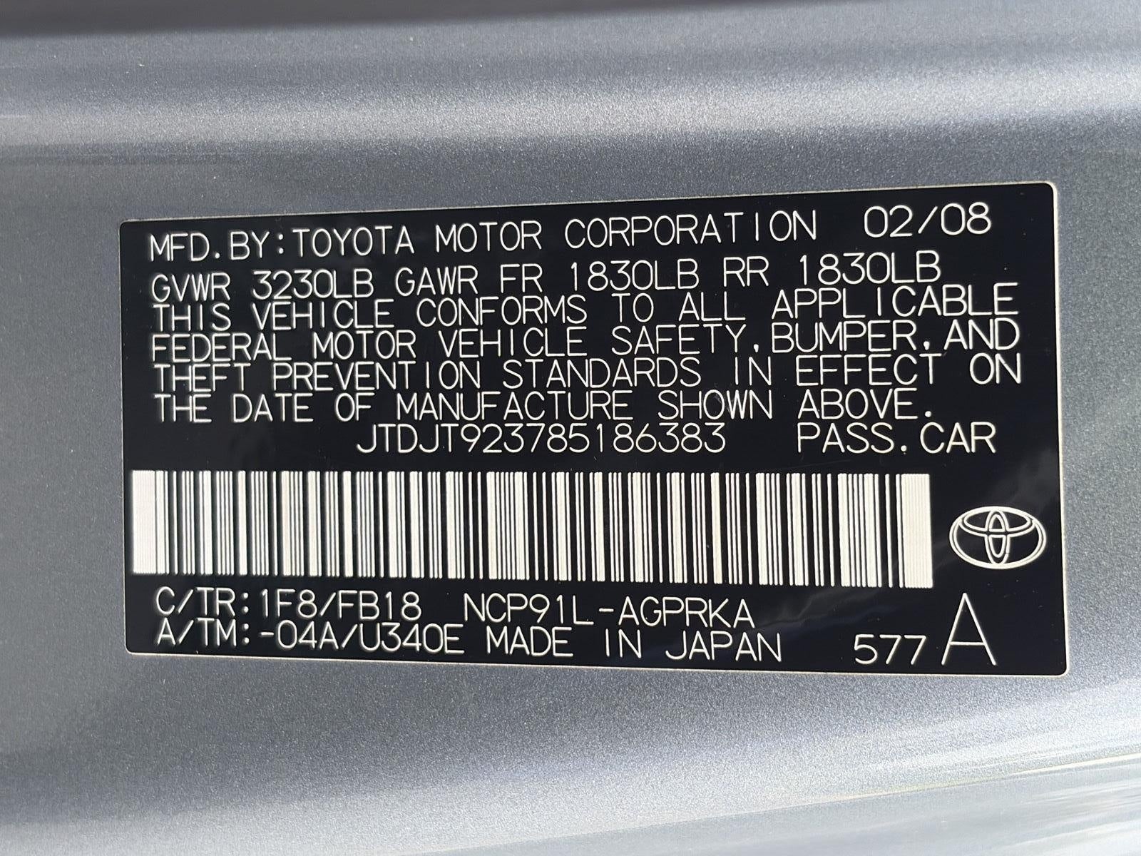 2008 Toyota Yaris 3dr HB Auto